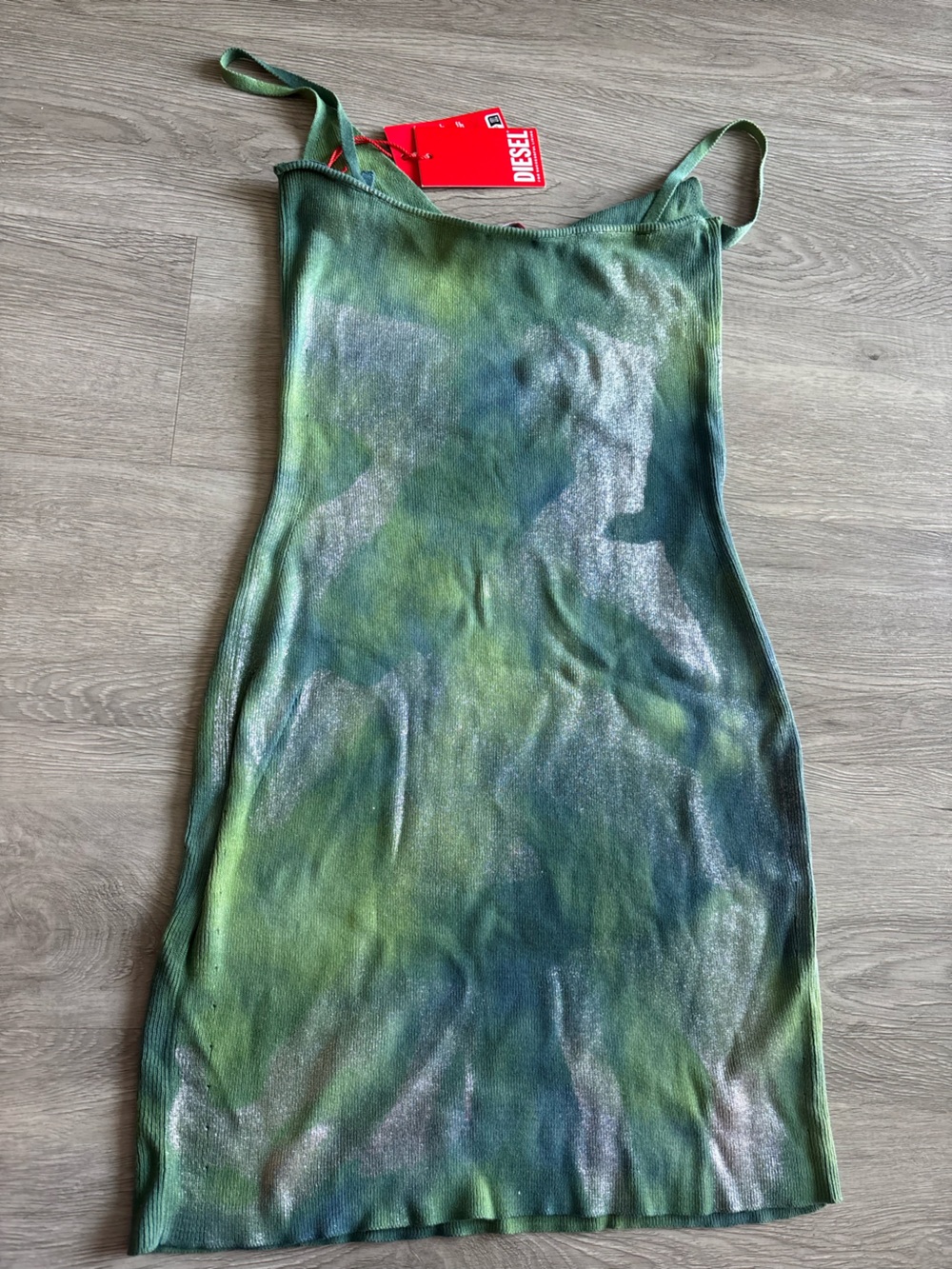 Diesel Green Tie-Dye Maxi Skirt - Picture 4 of 6